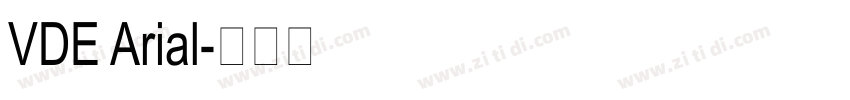 VDE Arial字体转换